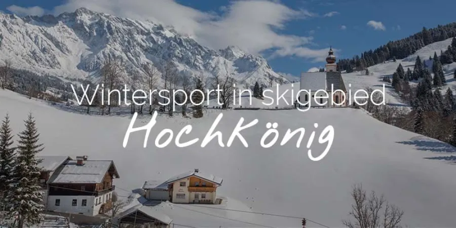 Wintersport in skigebied Hochkonig