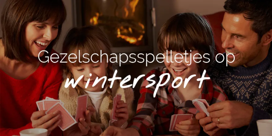 Gezelschapsspellen op wintersport