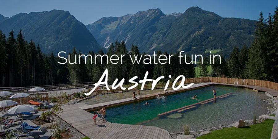 Summer water fun in Austria