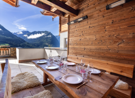 NK Seespitze eettafel terras uitzicht