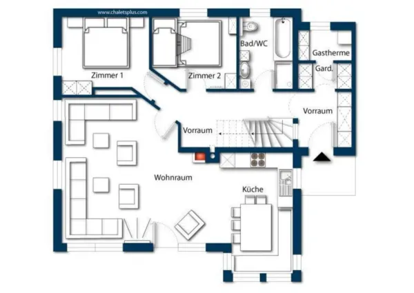 Cover 0030 KL Zwillings Asten 1 plattegrond 1